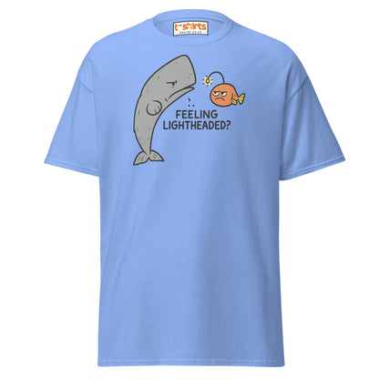 Feeling Lightheaded? Funny Fish Pun T-Shirt - Carolina Blue - T-Shirts Online
