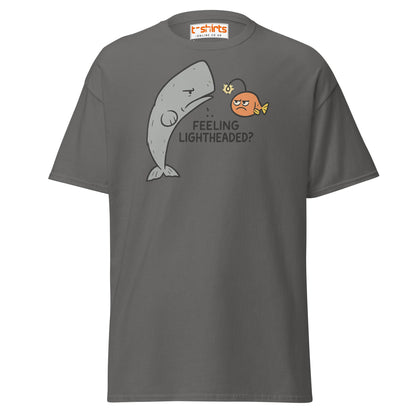 Feeling Lightheaded? Funny Fish Pun T-Shirt - Charcoal - T-Shirts Online