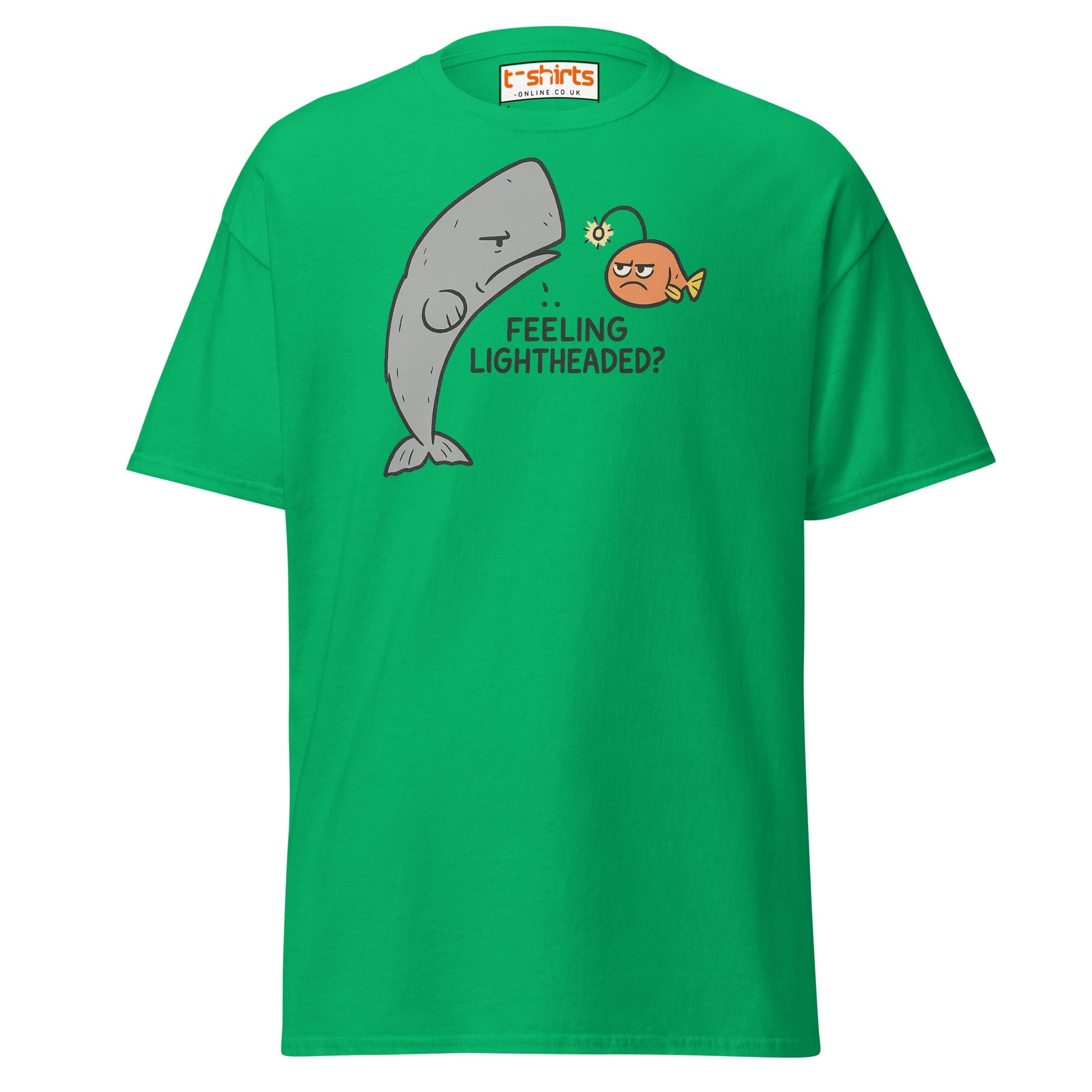 Feeling Lightheaded? Funny Fish Pun T-Shirt - Irish Green - T-Shirts Online