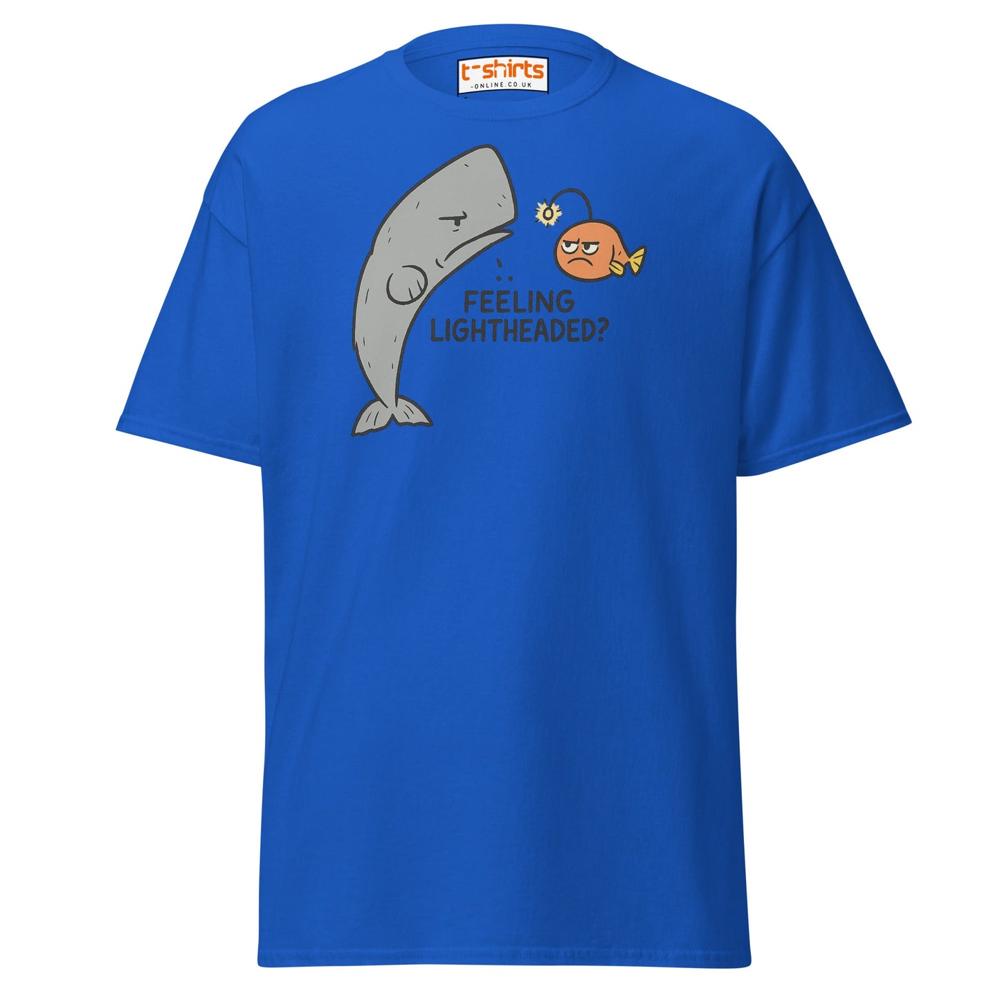 Feeling Lightheaded? Funny Fish Pun T-Shirt - Royal - T-Shirts Online