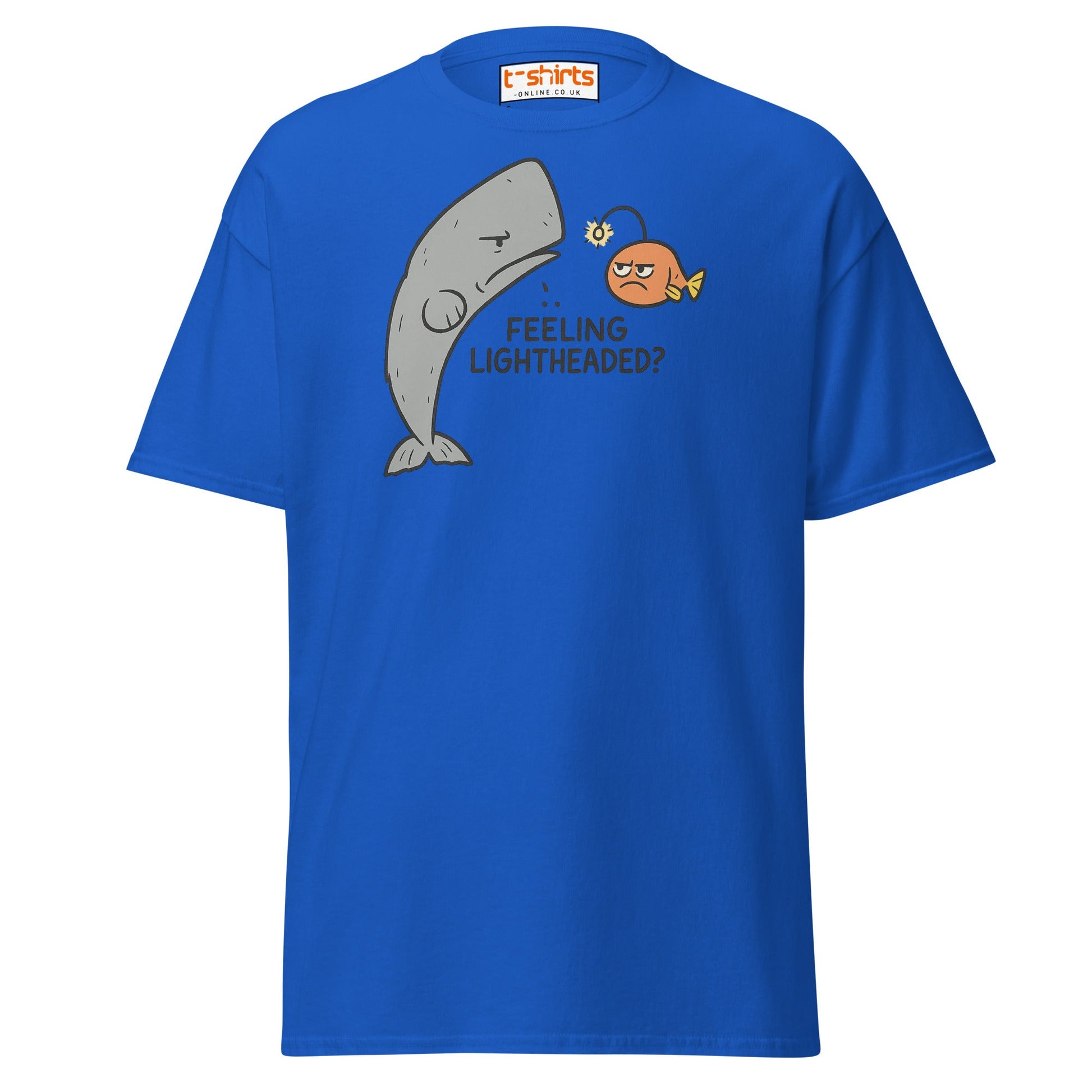 Feeling Lightheaded? Funny Fish Pun T-Shirt - Royal - T-Shirts Online
