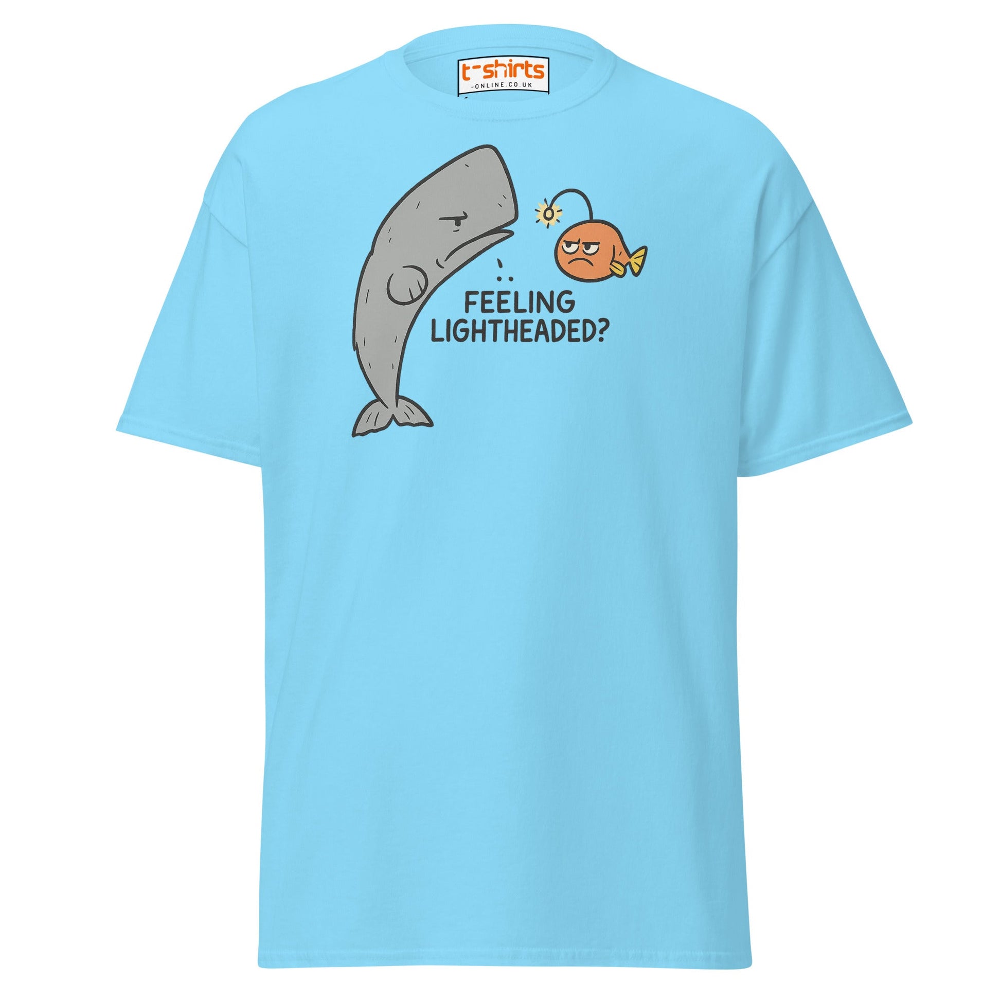 Feeling Lightheaded? Funny Fish Pun T-Shirt - Sky - T-Shirts Online