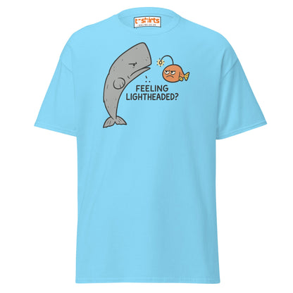 Feeling Lightheaded? Funny Fish Pun T-Shirt - Sky - T-Shirts Online