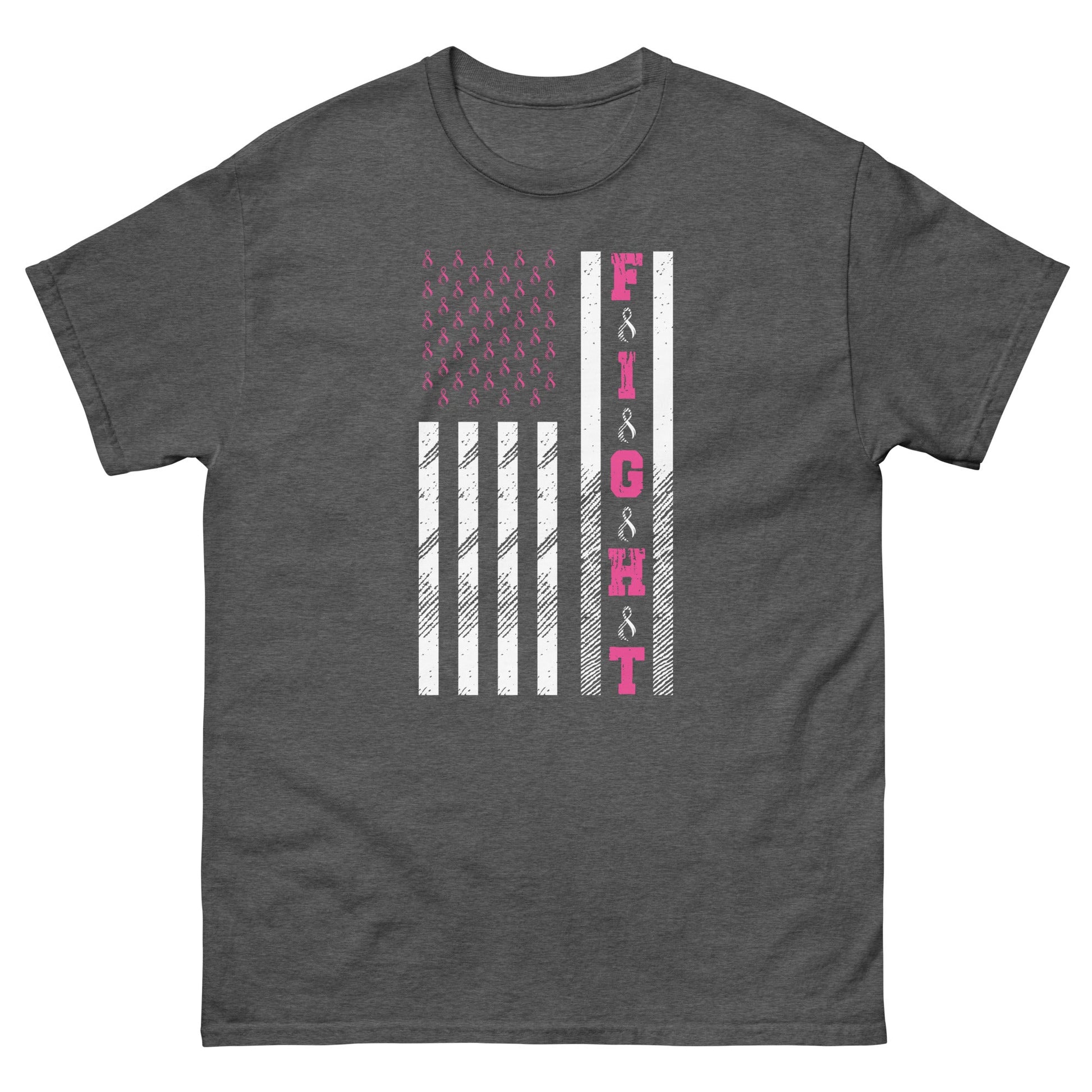 Fight Cancer | Unisex T-Shirt - Dark Heather - T-Shirts Online