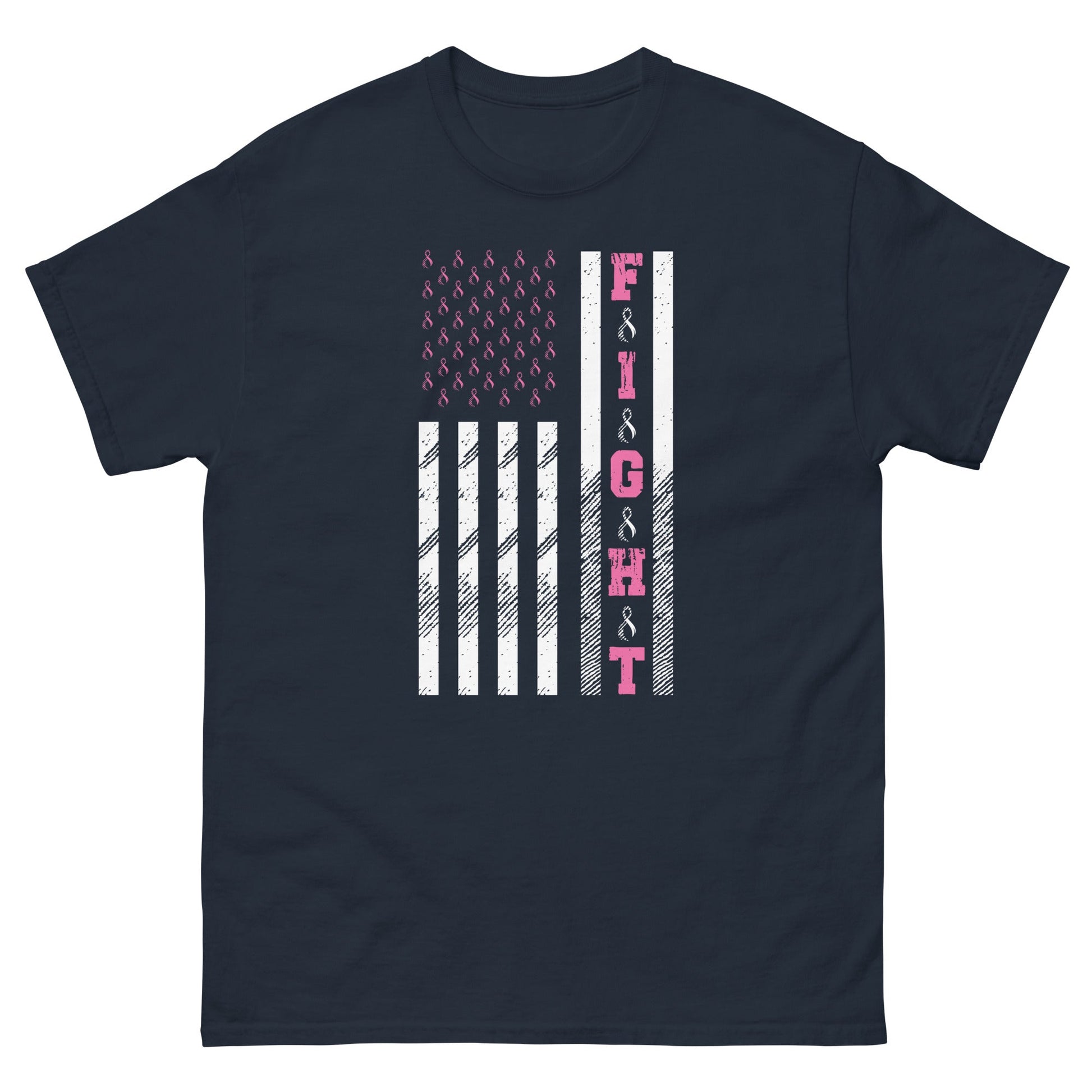 Fight Cancer | Unisex T-Shirt - Navy - T-Shirts Online