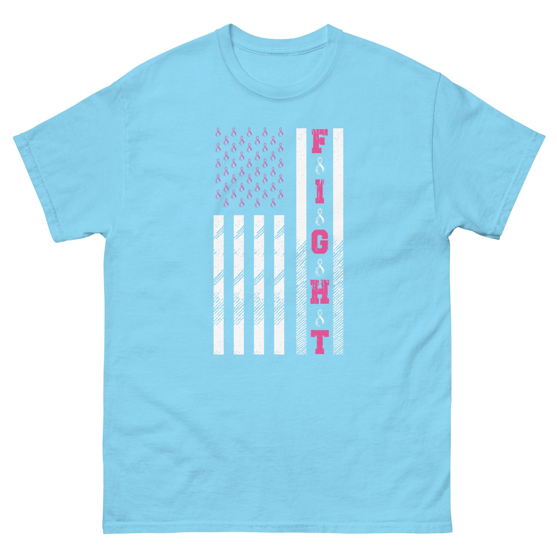 Fight Cancer | Unisex T-Shirt - Sky - T-Shirts Online