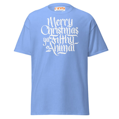 Filthy Animal Christmas T-Shirt | Home Alone Quote - Carolina Blue - T-Shirts Online