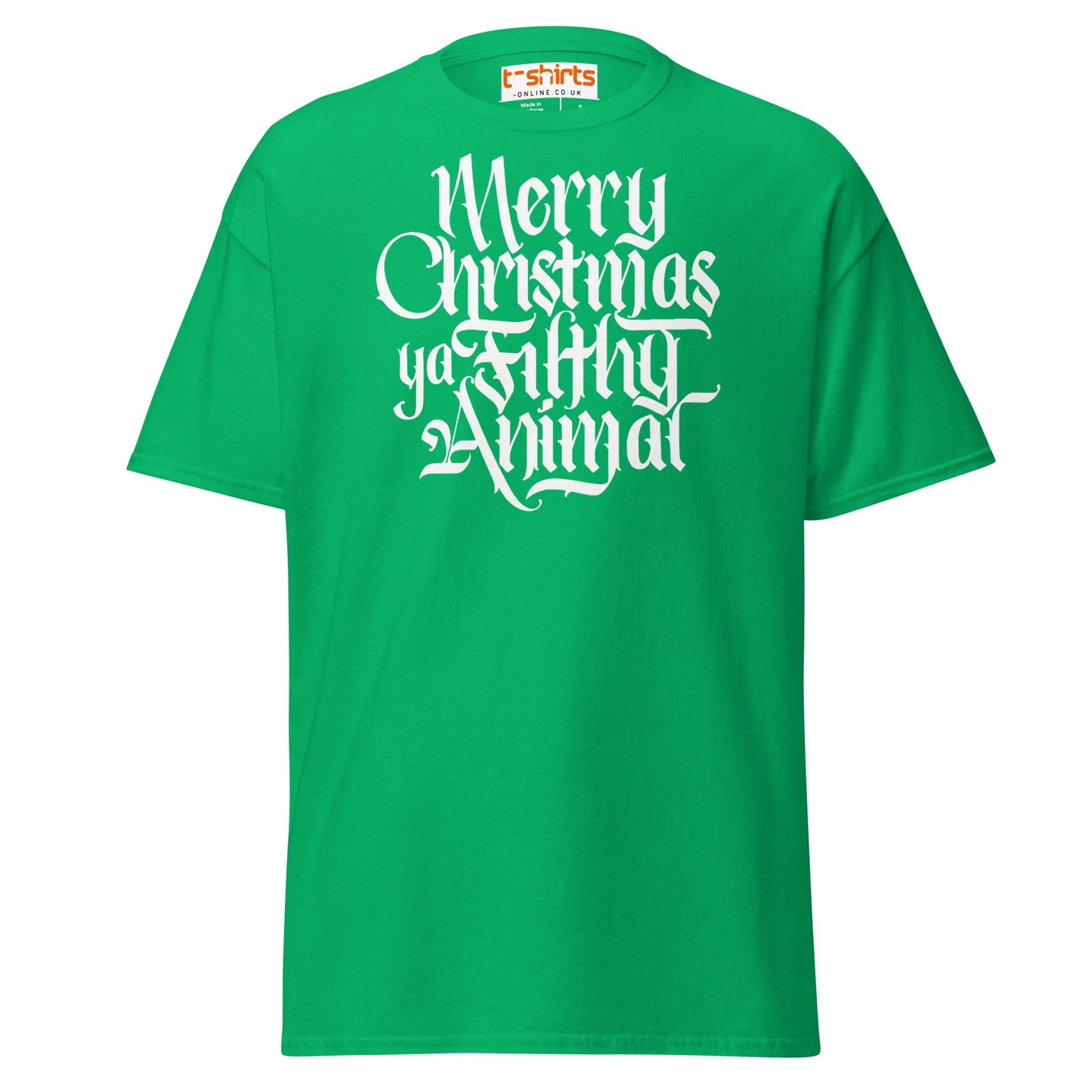 Filthy Animal Christmas T-Shirt | Home Alone Quote - Irish Green - T-Shirts Online