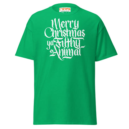 Filthy Animal Christmas T-Shirt | Home Alone Quote - Irish Green - T-Shirts Online