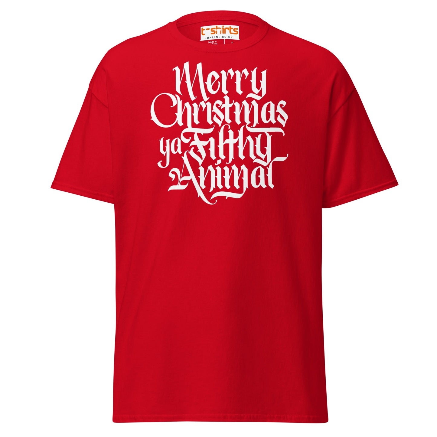 Filthy Animal Christmas T-Shirt | Home Alone Quote - Red - T-Shirts Online