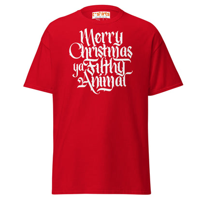 Filthy Animal Christmas T-Shirt | Home Alone Quote - Red - T-Shirts Online