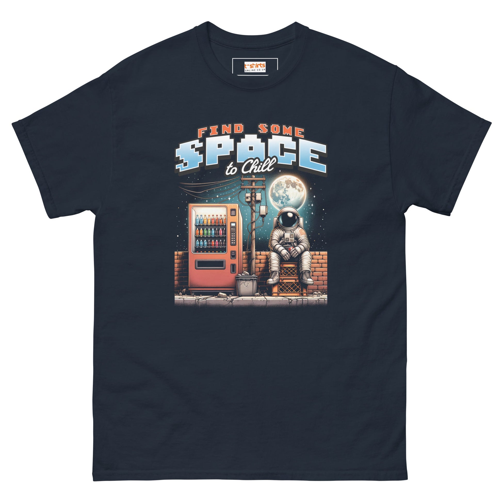 Find Some Space To Chill T-Shirt - Navy - T-Shirts Online
