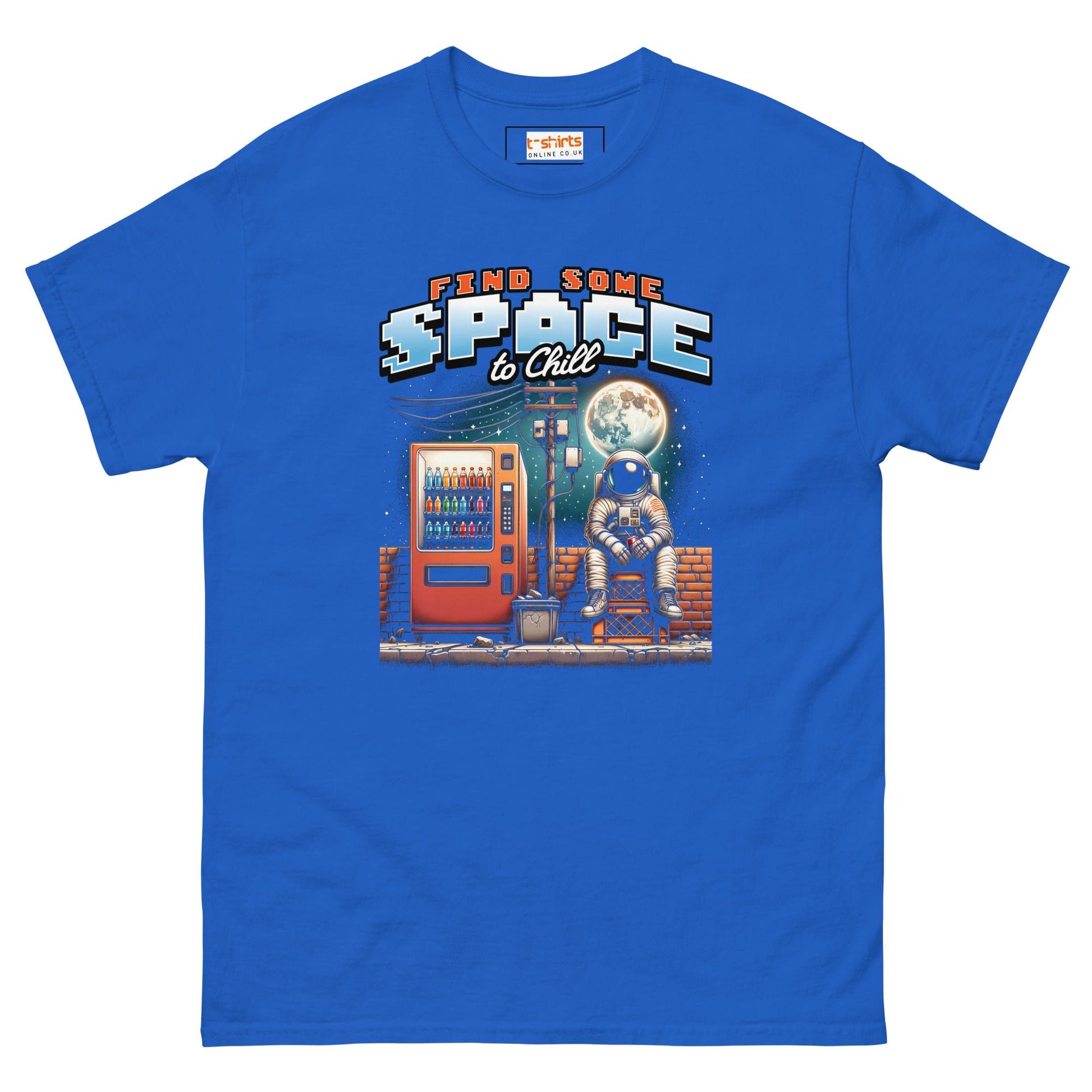 Find Some Space To Chill T-Shirt - Royal - T-Shirts Online