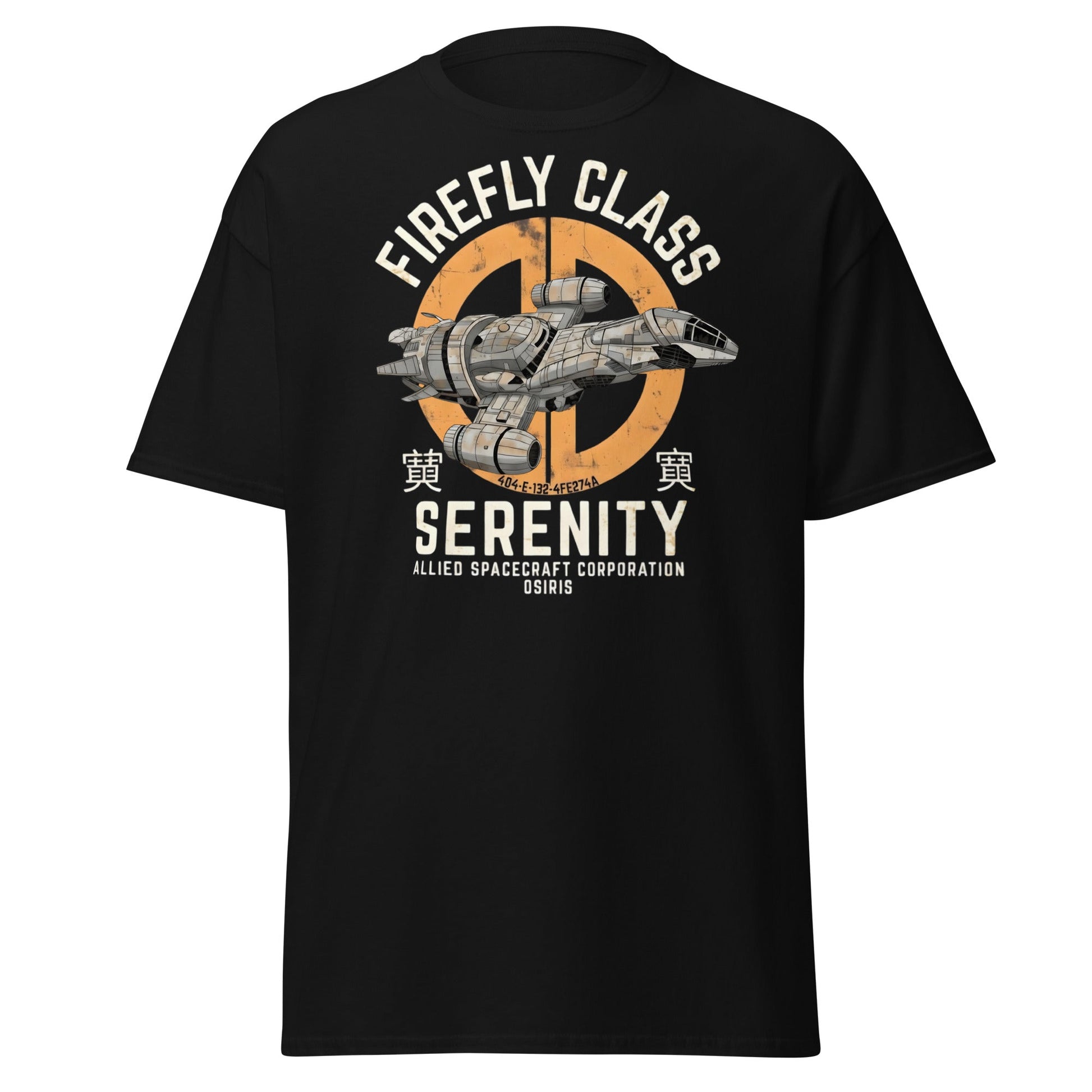 Firefly Serenity Spaceship T-Shirt - Sci - Fi Fan Apparel - Black - T-Shirts Online