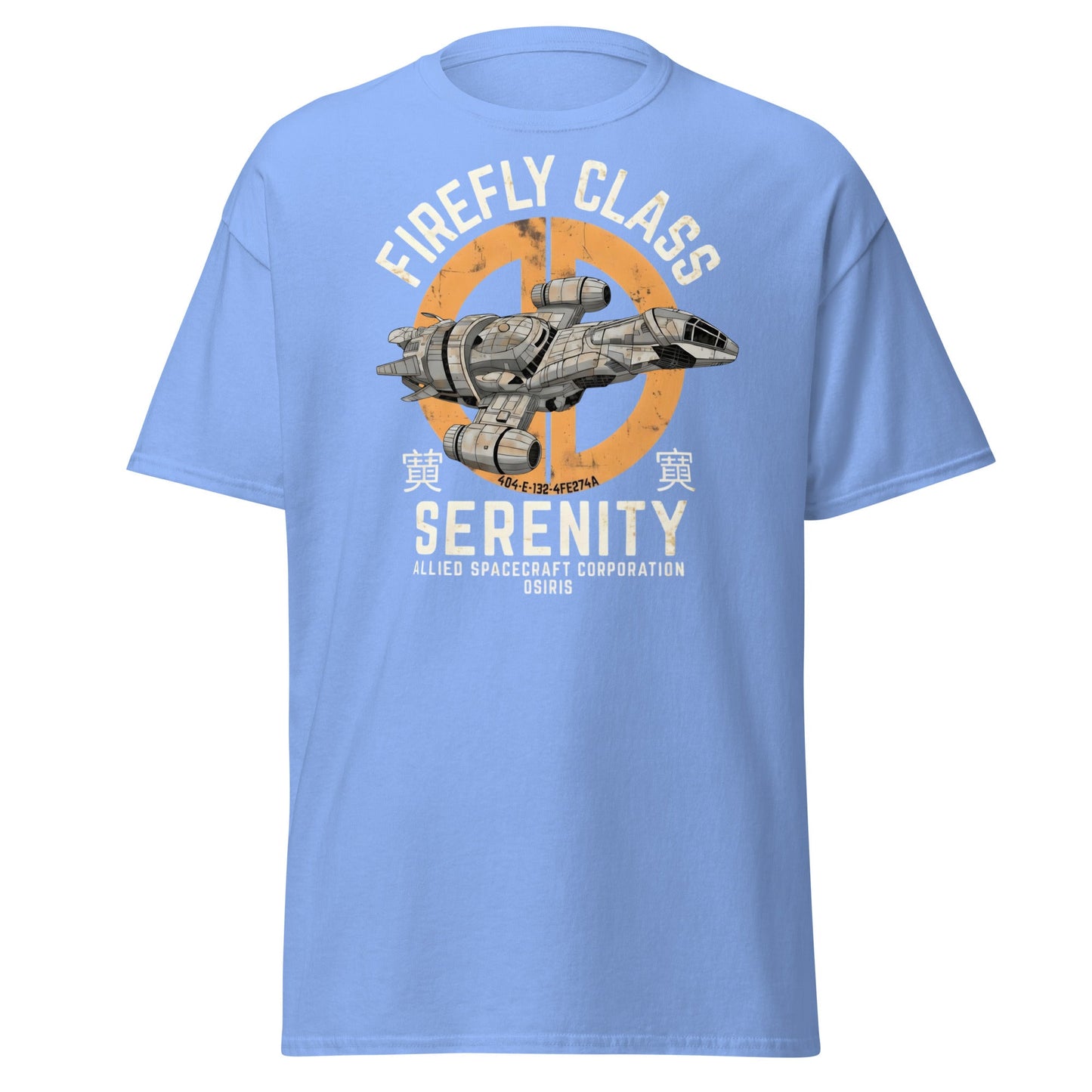Firefly Serenity Spaceship T-Shirt - Sci - Fi Fan Apparel - Carolina Blue - T-Shirts Online