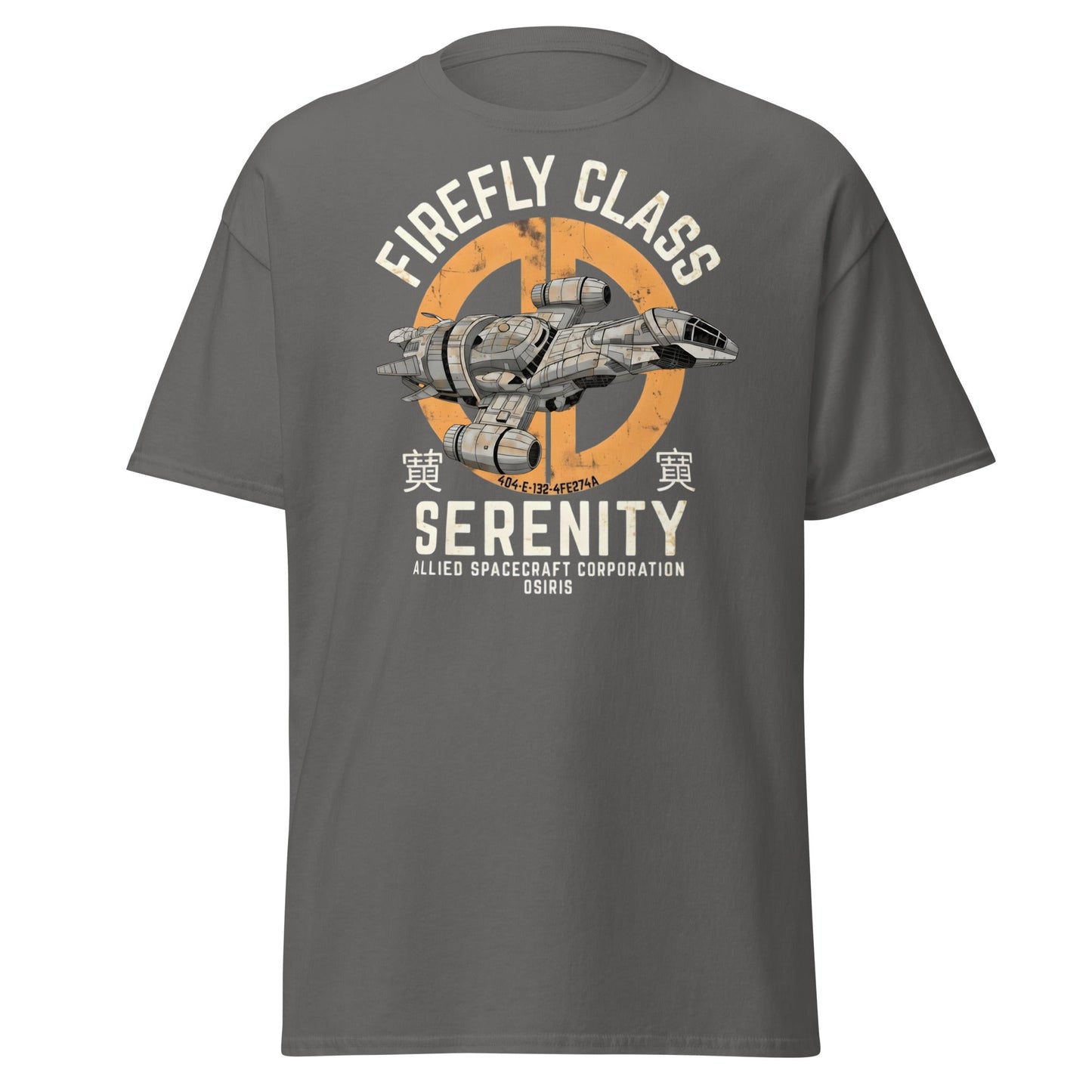 Firefly Serenity Spaceship T-Shirt - Sci - Fi Fan Apparel - Charcoal - T-Shirts Online