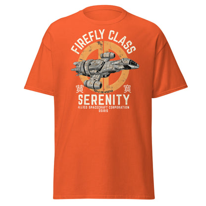Firefly Serenity Spaceship T-Shirt - Sci - Fi Fan Apparel - Orange - T-Shirts Online