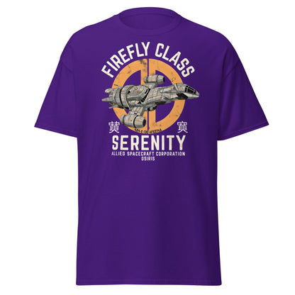 Firefly Serenity Spaceship T-Shirt - Sci - Fi Fan Apparel - Purple - T-Shirts Online