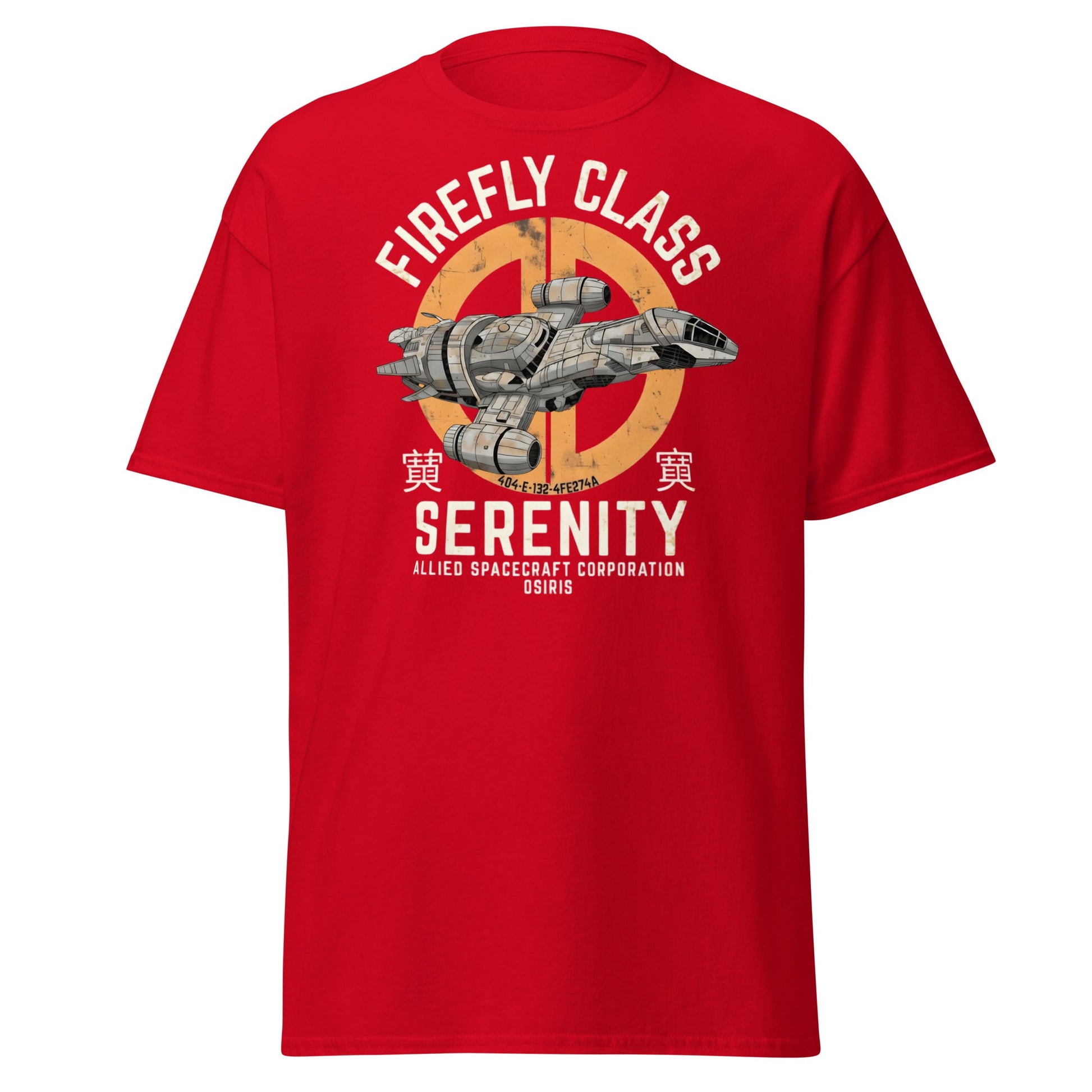 Firefly Serenity Spaceship T-Shirt - Sci - Fi Fan Apparel - Red - T-Shirts Online