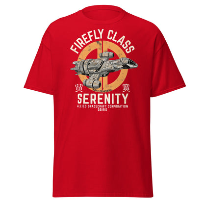 Firefly Serenity Spaceship T-Shirt - Sci - Fi Fan Apparel - Red - T-Shirts Online
