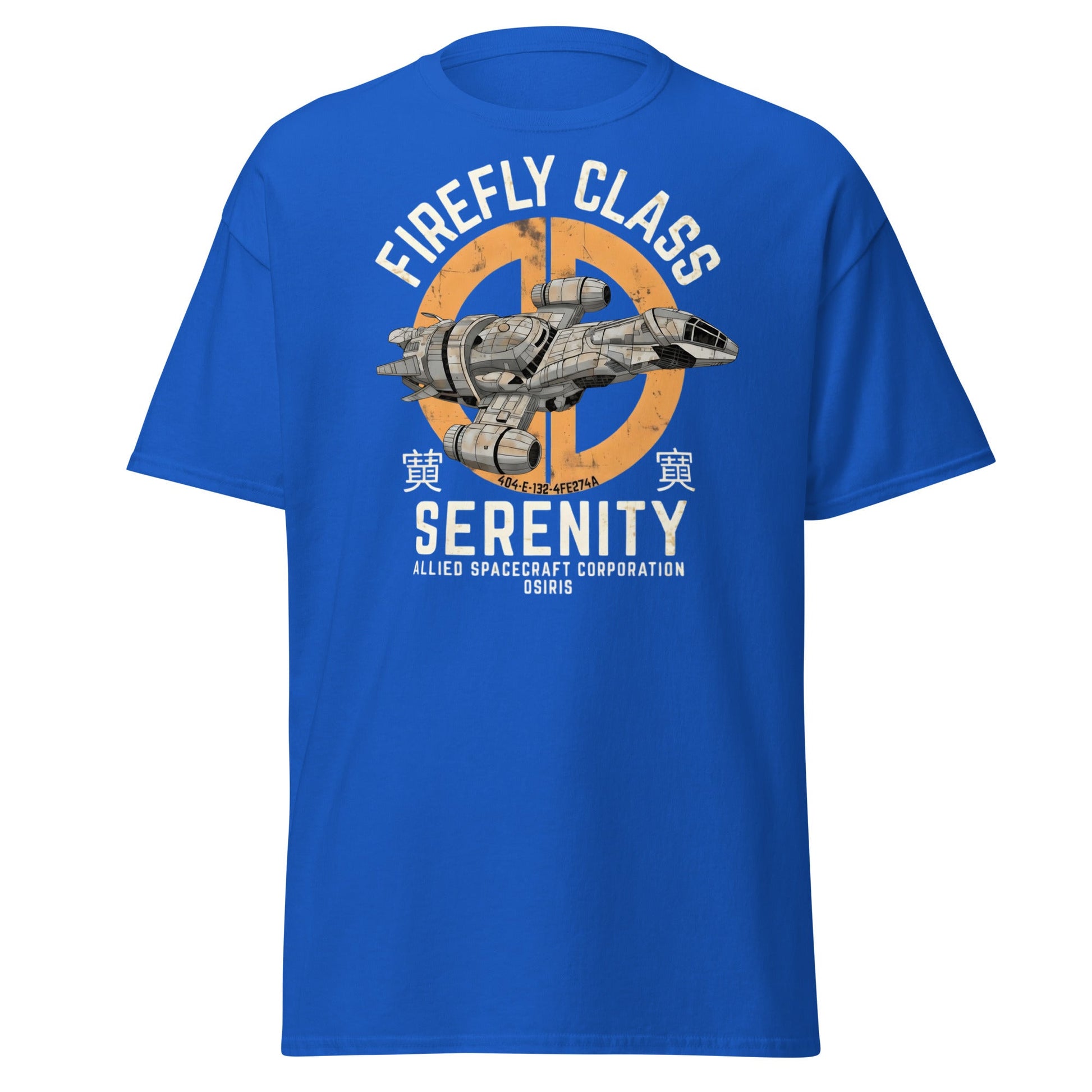Firefly Serenity Spaceship T-Shirt - Sci - Fi Fan Apparel - Royal - T-Shirts Online