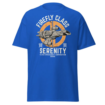 Firefly Serenity Spaceship T-Shirt - Sci - Fi Fan Apparel - Royal - T-Shirts Online