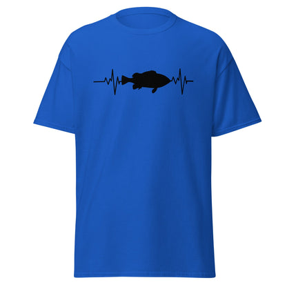 Fishing Heartbeat | Fishing T-Shirt - Royal - T-Shirts Online