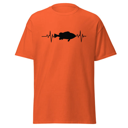 Fishing Heartbeat | Fishing T-Shirt - Orange - T-Shirts Online