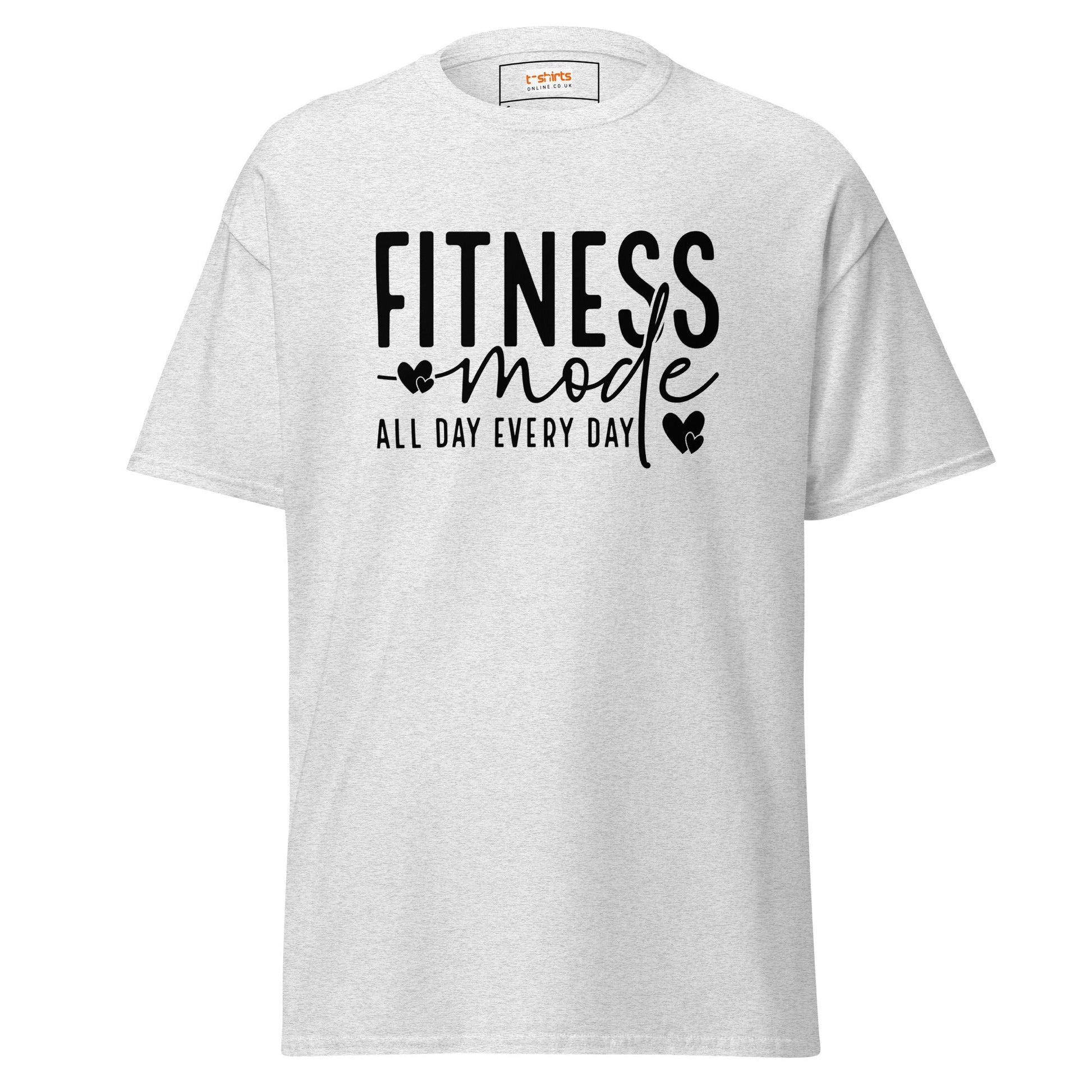 Fitness Mode | Gym T-Shirt - Ash - T-Shirts Online