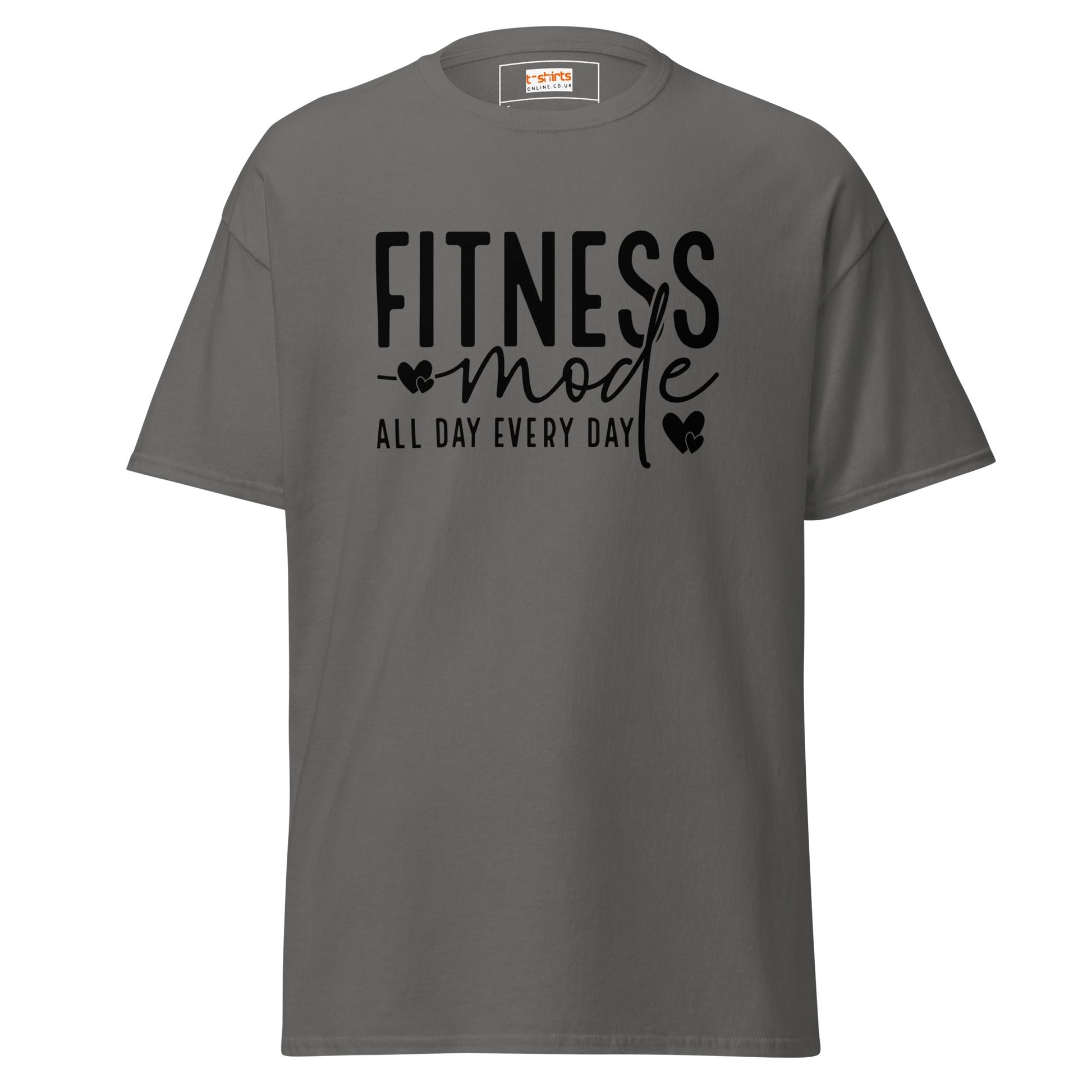 Fitness Mode | Gym T-Shirt - Charcoal - T-Shirts Online