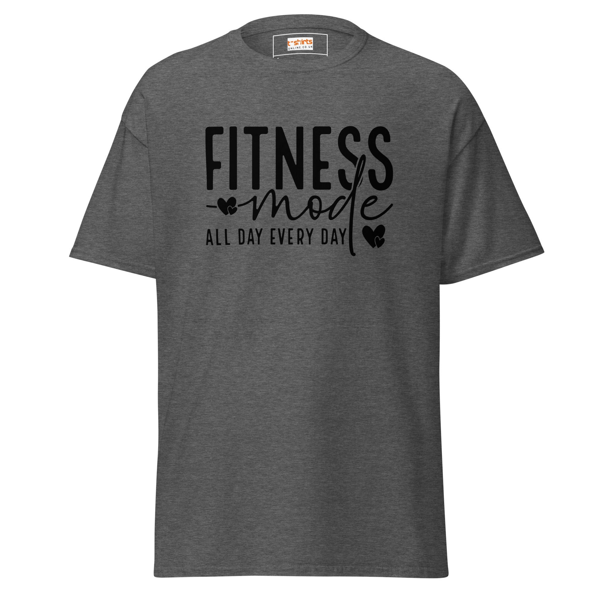 Fitness Mode | Gym T-Shirt - Dark Heather - T-Shirts Online