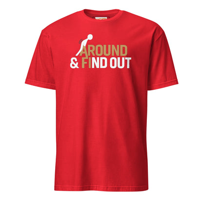 Fk Around and Find Out T-Shirt | Bold Humor Tee - Red - T-Shirts Online