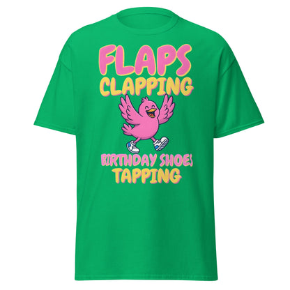 Flaps Clapping Birthday Shoes Tapping Funny Bird T-Shirt - Irish Green - T-Shirts Online