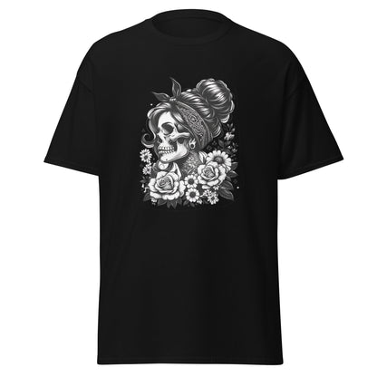 Floral Skull | Skull T-Shirt - T-Shirts Online