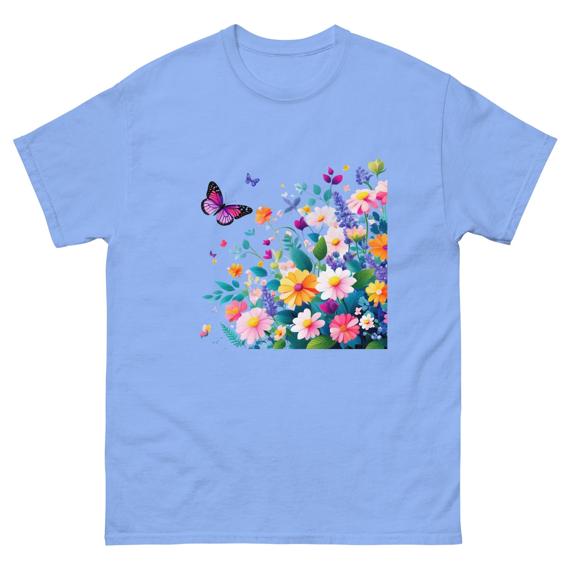 Flowers | Mother's Day T-Shirt - Carolina Blue - T-Shirts Online