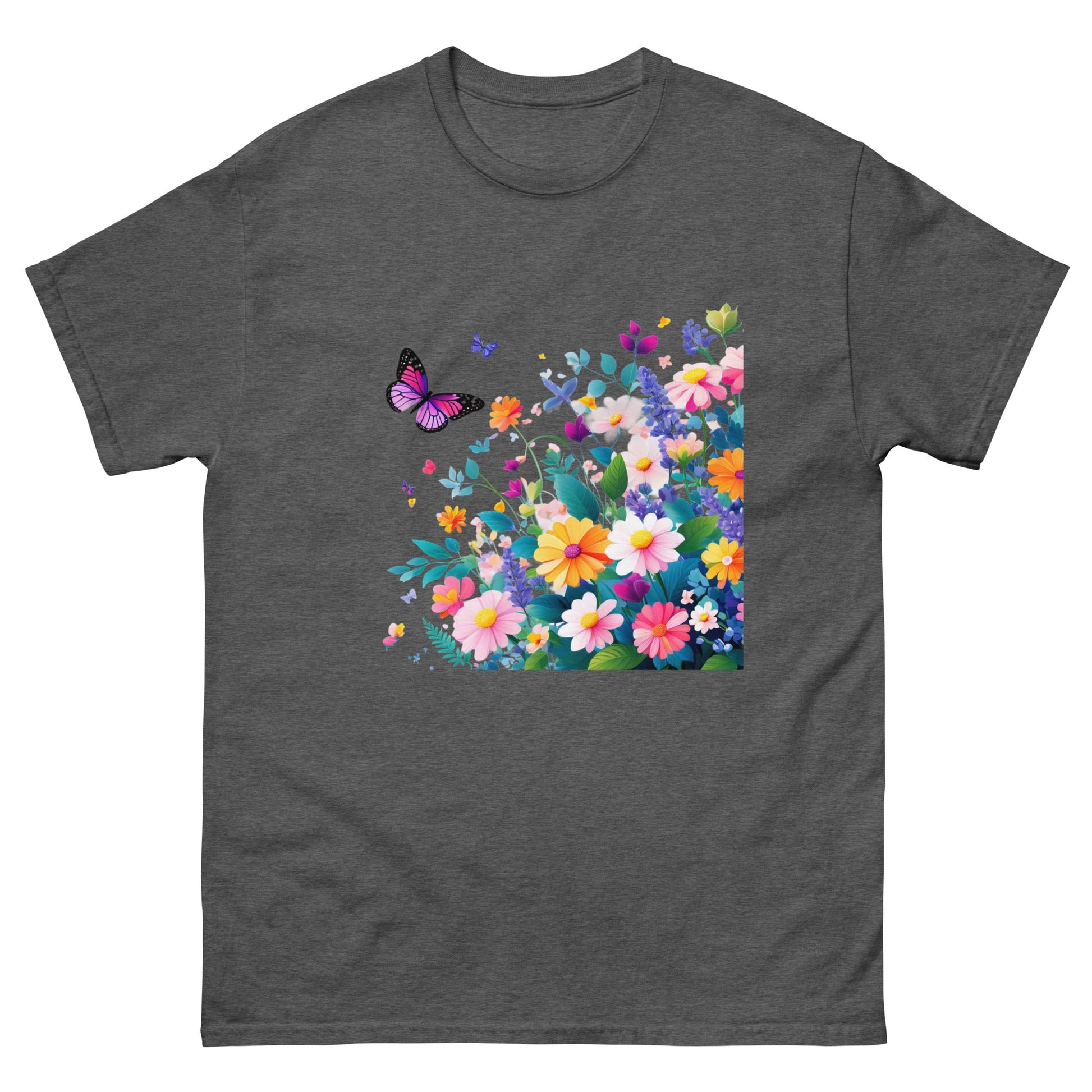 Flowers | Mother's Day T-Shirt - Dark Heather - T-Shirts Online
