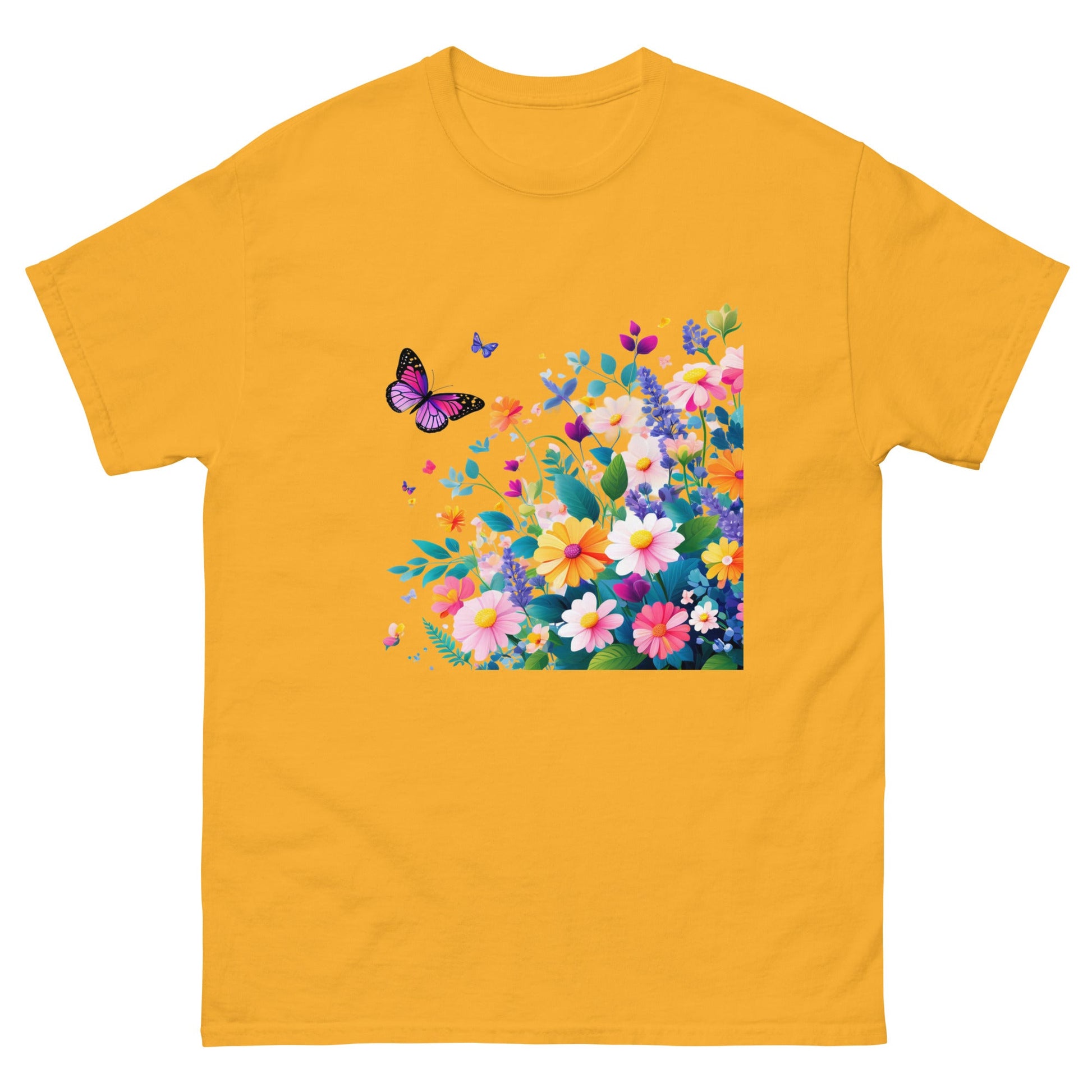 Flowers | Mother's Day T-Shirt - Gold - T-Shirts Online