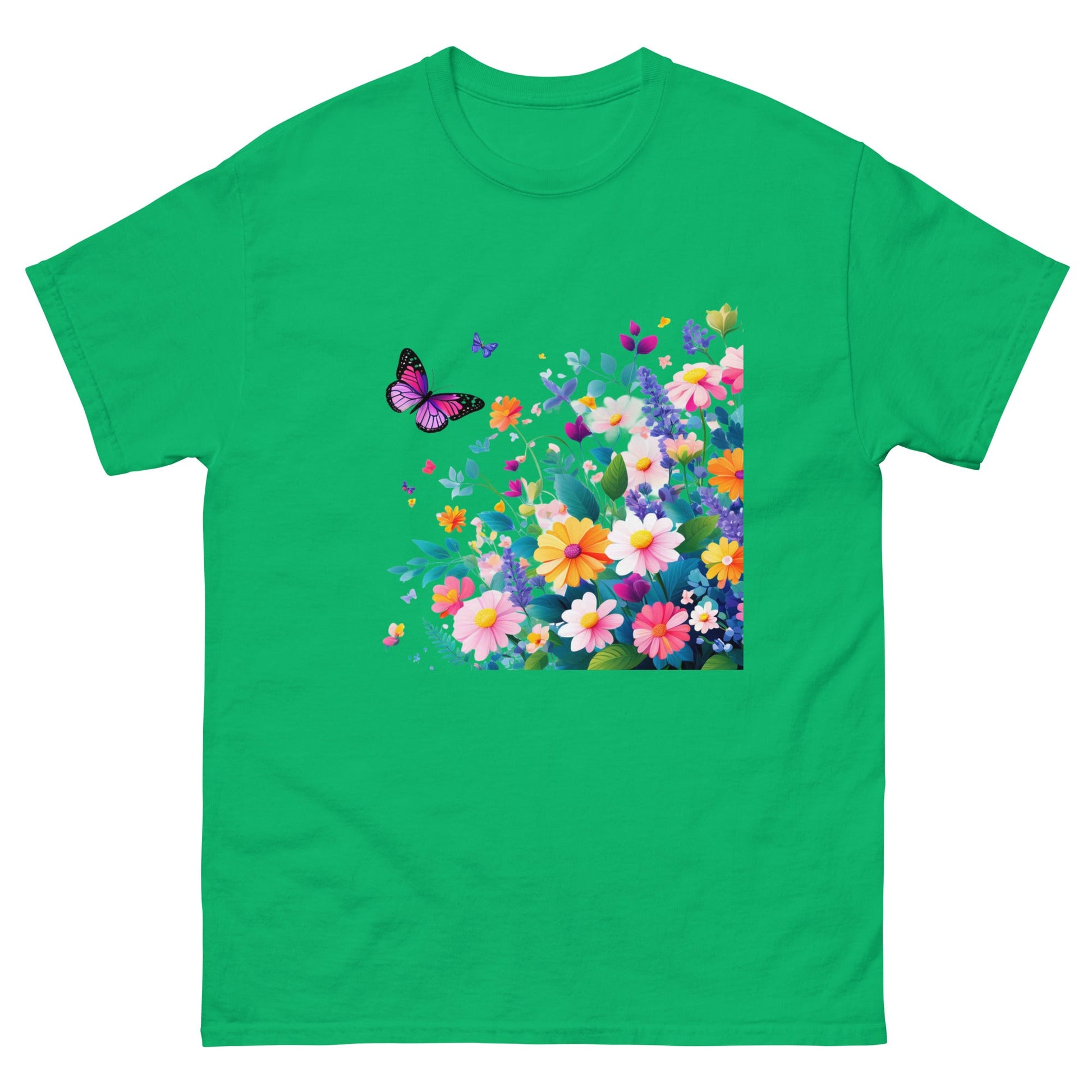 Flowers | Mother's Day T-Shirt - Irish Green - T-Shirts Online