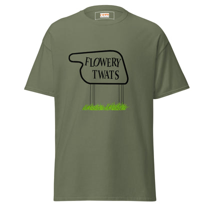 Flowery Tw#ts | Fawlty Towers T-Shirt - Military Green - T-Shirts Online