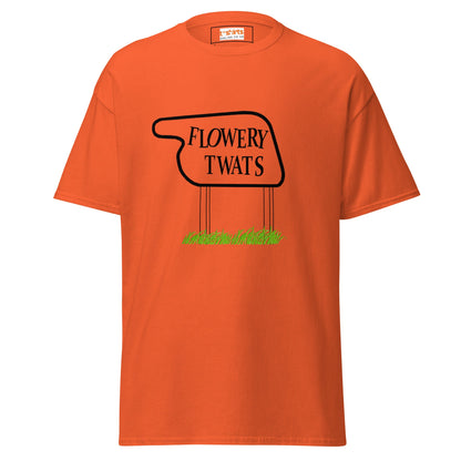 Flowery Tw#ts | Fawlty Towers T-Shirt - Orange - T-Shirts Online