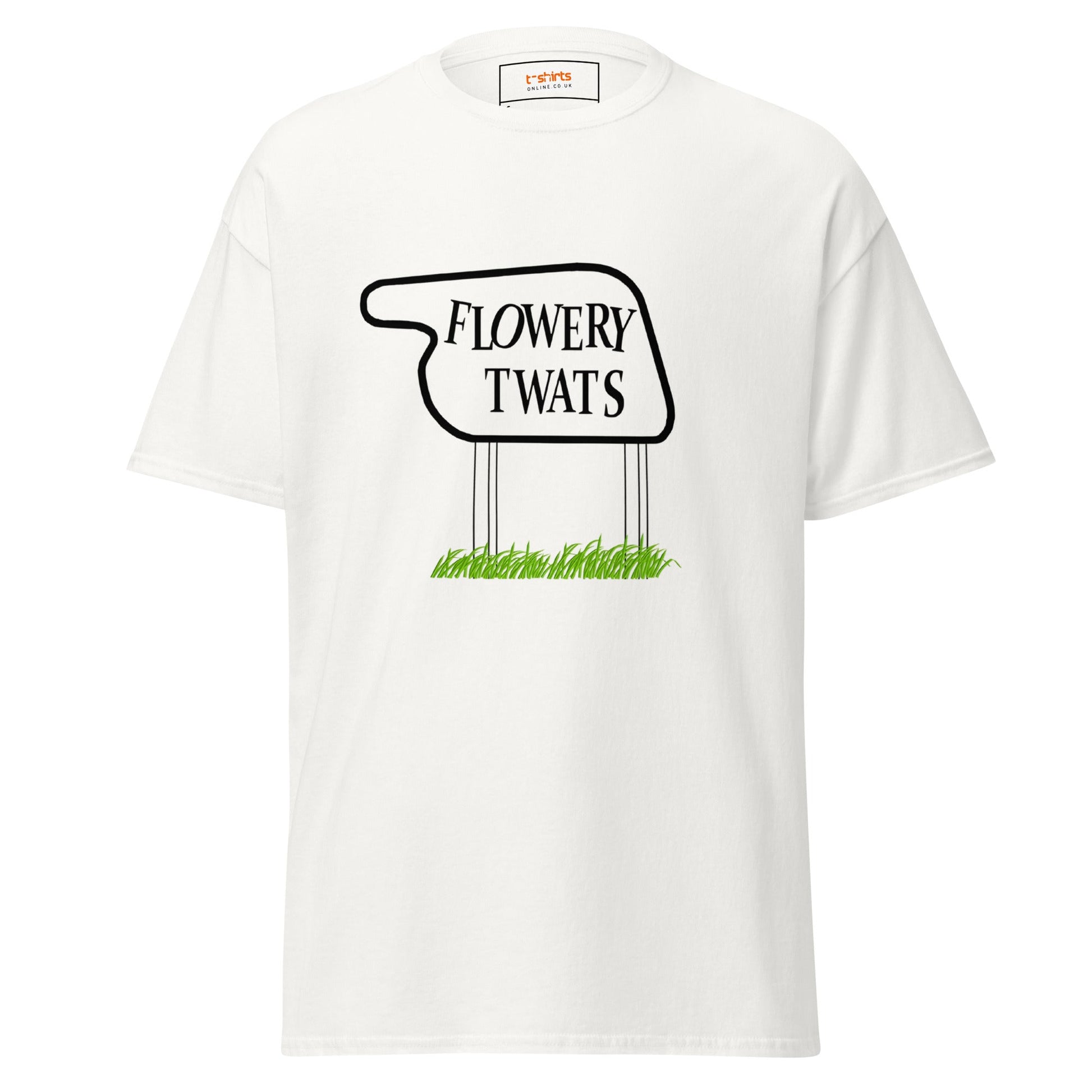 Flowery Tw#ts | Fawlty Towers T-Shirt - White - T-Shirts Online