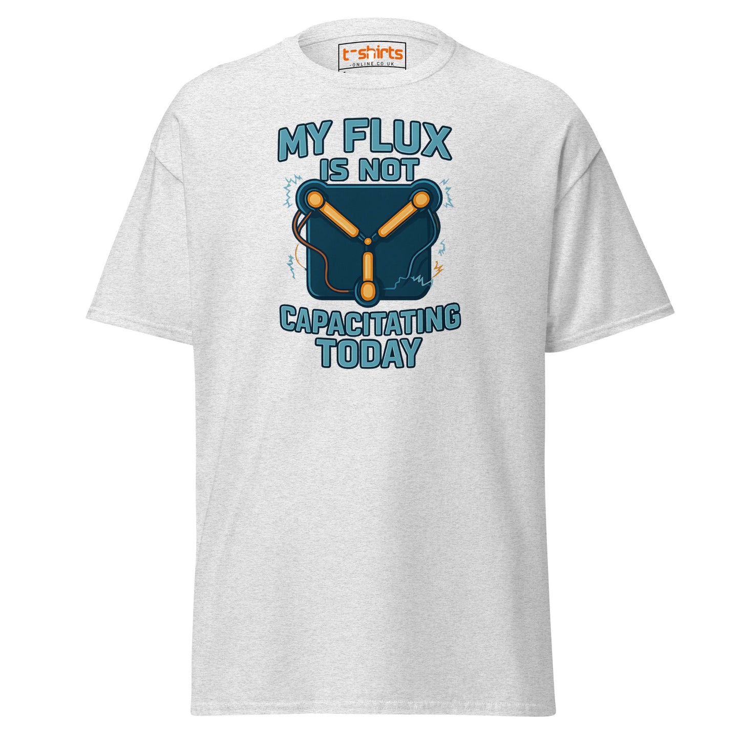 Flux Capacitor Humor Tee – Sci - Fi Geek T-Shirt - Ash - T-Shirts Online