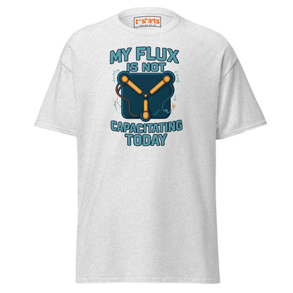 Flux Capacitor Humor Tee – Sci - Fi Geek T-Shirt - Ash - T-Shirts Online
