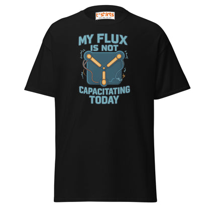 Flux Capacitor Humor Tee – Sci - Fi Geek T-Shirt - Black - T-Shirts Online