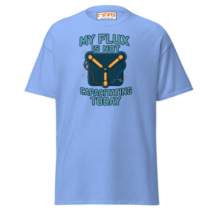 Flux Capacitor Humor Tee – Sci - Fi Geek T-Shirt - Carolina Blue - T-Shirts Online