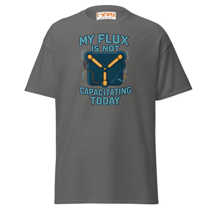 Flux Capacitor Humor Tee – Sci - Fi Geek T-Shirt - Charcoal - T-Shirts Online