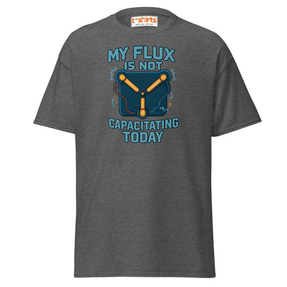 Flux Capacitor Humor Tee – Sci - Fi Geek T-Shirt - Dark Heather - T-Shirts Online