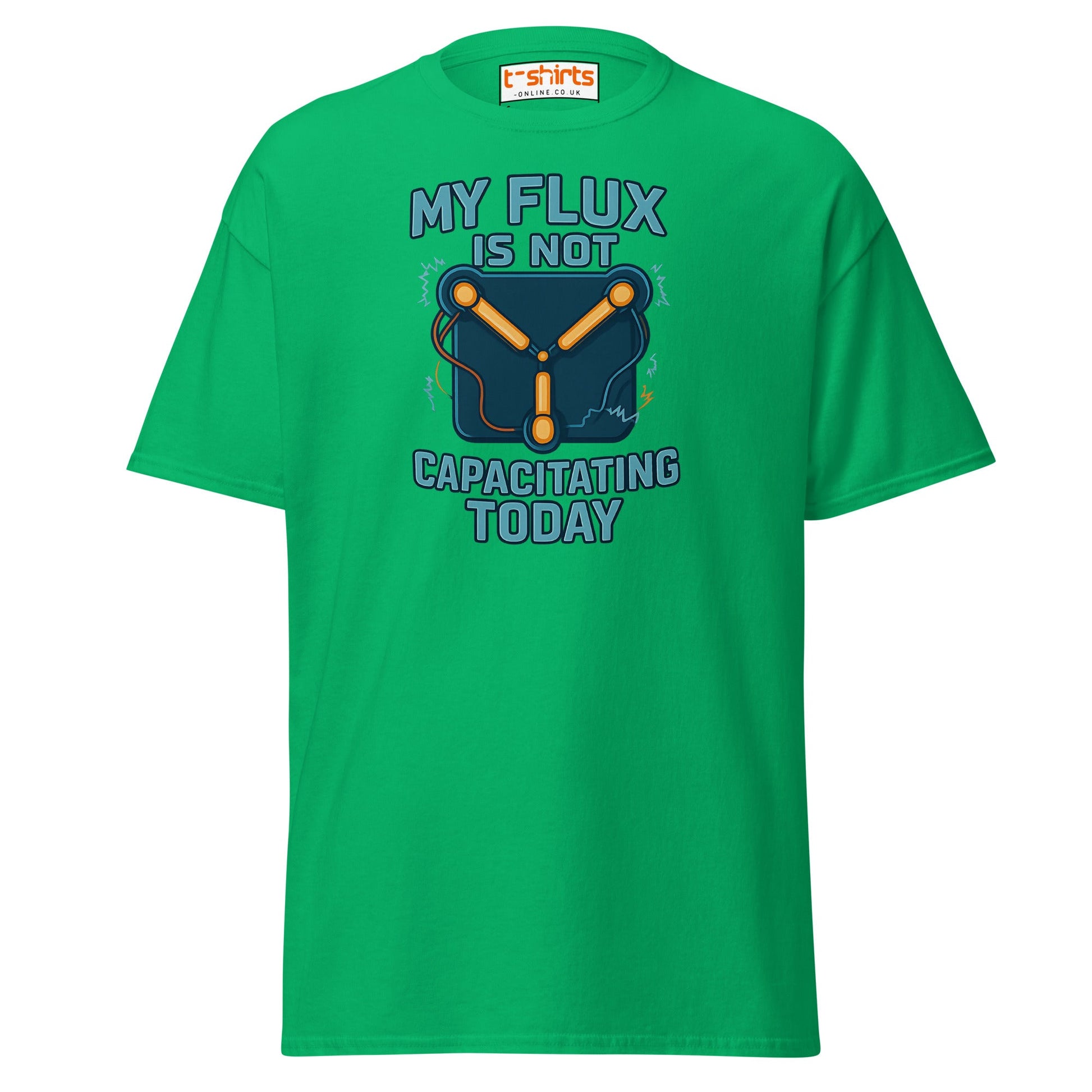 Flux Capacitor Humor Tee – Sci - Fi Geek T-Shirt - Irish Green - T-Shirts Online
