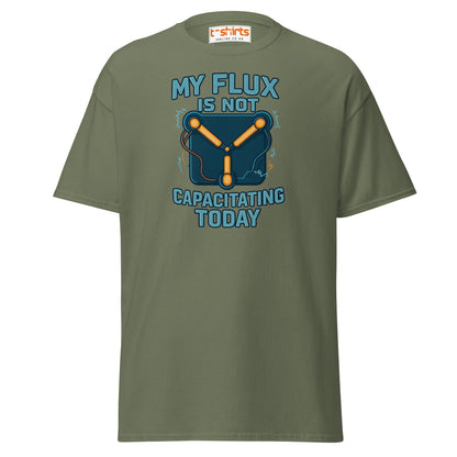Flux Capacitor Humor Tee – Sci - Fi Geek T-Shirt - Military Green - T-Shirts Online