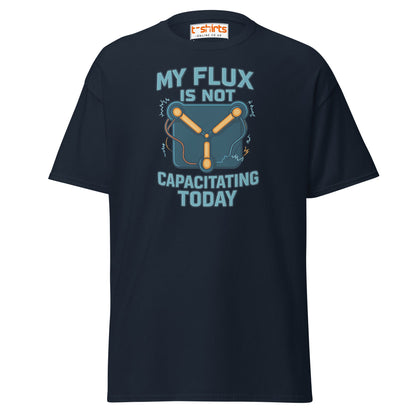 Flux Capacitor Humor Tee – Sci - Fi Geek T-Shirt - Navy - T-Shirts Online